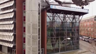 Berlin 'deki Alman Teknoloji Müzesi - Hava Görüşü - BERLİN, Almanya - 10 Mart 2021