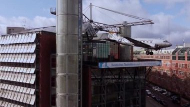 Berlin 'deki Alman Teknoloji Müzesi - Hava Görüşü - BERLİN, Almanya - 10 Mart 2021