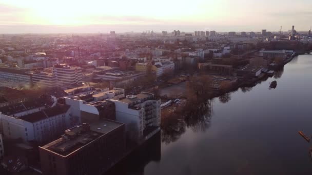 Ville de Berlin d'en haut - vue aérienne — Video