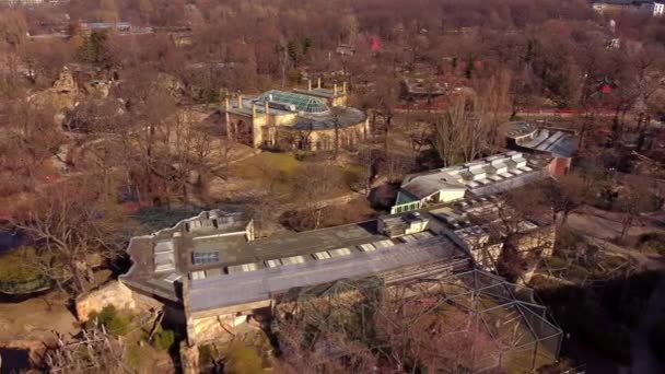 Lo zoo di Berlino dall'alto - vista aerea — Video Stock