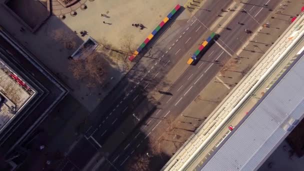 Δρόμοι στο Βερολίνο από ψηλά — Αρχείο Βίντεο