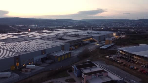 Amazon Logistics Center Germany in Bad Hersfeld — Stock Video