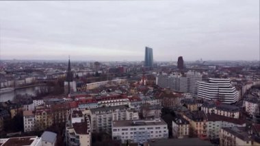 Frankfurt Almanya üzerinde uçuş