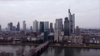 Frankfurt Almanya üzerinde uçuş