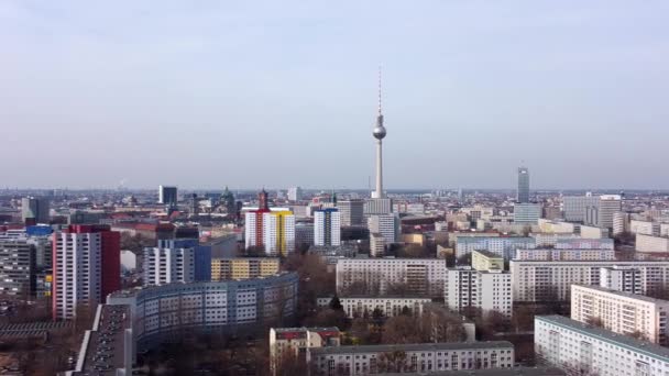 베를린 상공의 멋진 공중 경관 — 비디오