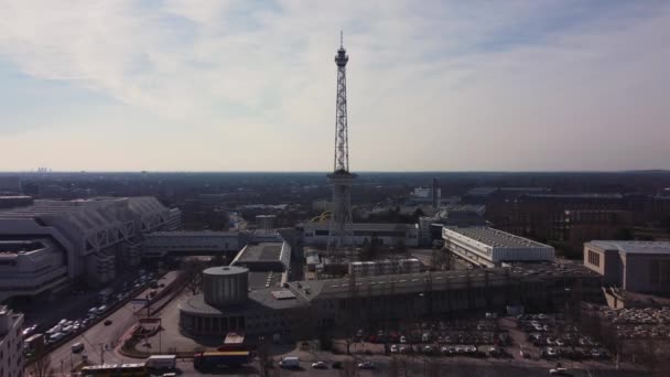 Exposição Berlim com torre de rádio — Vídeo de Stock