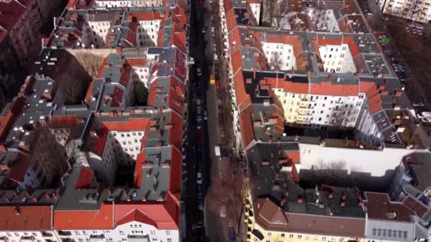 Apartment blocks in Berlin - view from above — Stock Video