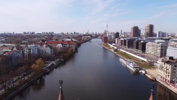 Місто Берлін згори. — стокове відео