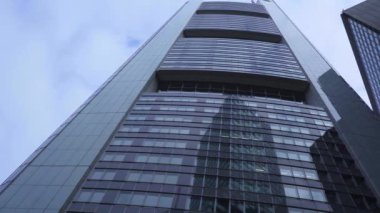 Frankfurt 'taki Ticaret Kulesi ve Almanya Karargahı - FRANKFURT, Almanya - 10 Mart 2021