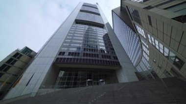 Frankfurt 'taki Ticaret Kulesi ve Almanya Karargahı