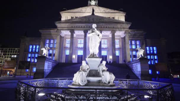 Salão de Concertos de Berlim em Gendarmenmarkt — Vídeo de Stock