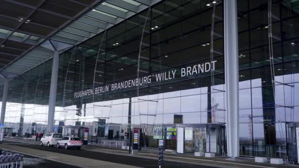 Berlin Brandenburgia lotnisko BER w Berlinie — Wideo stockowe