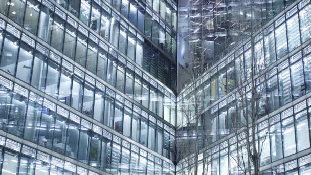 Edificios modernos de oficinas en Sony Center Berlin Potsdamer Square - CITY OF BERLIN, ALEMANIA - 11 DE MARZO DE 2021 — Vídeo de stock