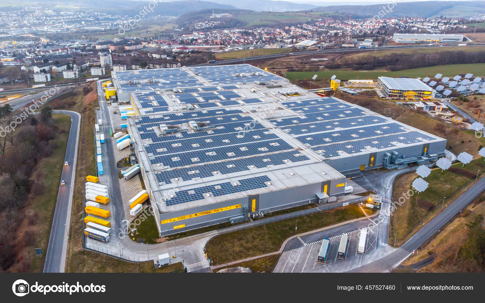 Main Amazon Logistics Center in Germany Bad Hersfeld CITY OF BAD