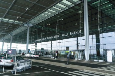 Berlin Brandenburg Havaalanı, Berlin - Berlin Şehri, Almanya - 11 Mart 2021