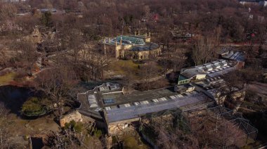 Berlin Hayvanat Bahçesi yukarıdan görünüyor.