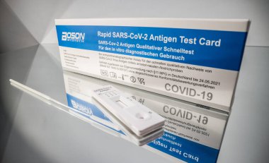 Sars COV 2 Hızlı Test - Covid-19 Antijen Testi - FRANKFURT, Almanya - 23 Mart 2021
