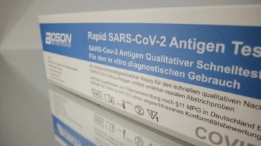 Sars COV 2 Hızlı Test - Covid-19 Antijen Testi - FRANKFURT, Almanya - 23 Mart 2021