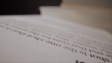 Ayrıntılı kitap sayfaları - makro görünüm