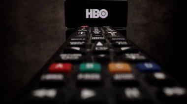 HBO Pay TV - TV üzerinden Uçuş Uzaktan Kumanda - FRANKFURT, GERMANY ŞEHRİ - 29 Mart 2021