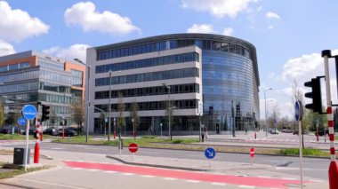 Lüksemburg 'un finans bölgesi - LUXEMBURG Şehri, LUXEMBURG - 30 Nisan 2021