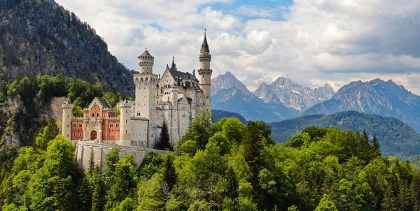 Slot Neuschwanstein in Beieren Duitsland — Stockfoto