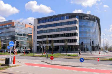 Lüksemburg 'un finans bölgesi - LUXEMBURG Şehri, LUXEMBURG - 30 Nisan 2021