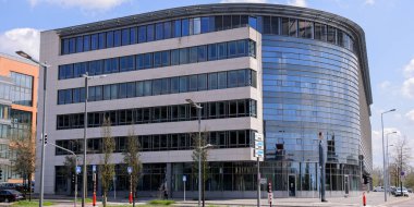 Lüksemburg 'un finans bölgesi - LUXEMBURG Şehri, LUXEMBURG - 30 Nisan 2021