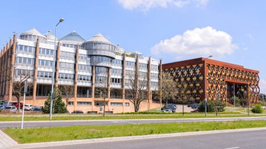 Lüksemburg 'un finans bölgesi - LUXEMBURG Şehri, LUXEMBURG - 30 Nisan 2021