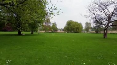 Hamburg 'daki Alster Nehri' ndeki Alster Parkı.