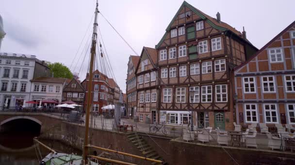 Beroemde Historische Stad Stade Noord Duitsland Reizen — Stockvideo