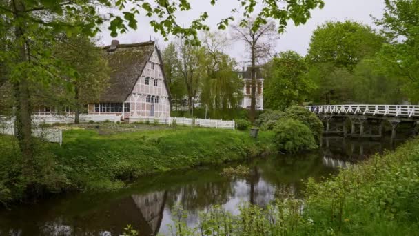 Hermoso Parque Ciudad Stade Alemania Fotografía Viaje — Vídeo de stock