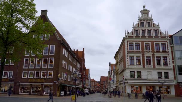 Historische Stadt Lüneburg Lüneburg Deutschland Mai 2021 — Stockvideo