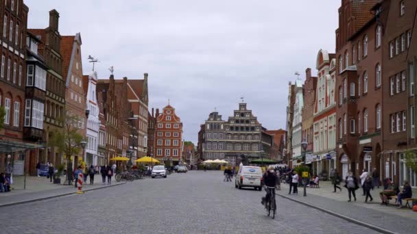 Historyczne Miasto Luneburg Niemcy Lueneburg Niemcy Maj 2021 — Wideo stockowe