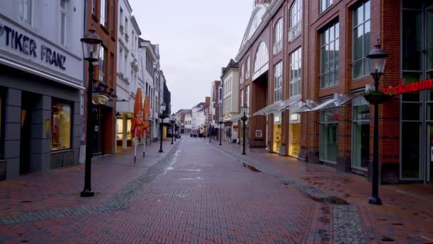 Ciudad Histórica Buxtehude Norte Alemania Hermoso Centro Ciudad Buxtehude Alemania — Vídeo de stock