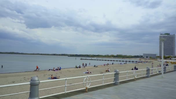 Plaża Travemunde Bałtyku Zdjęcia Wakacji — Wideo stockowe