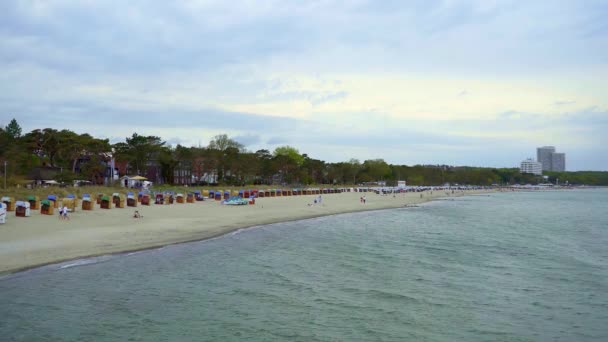 Timmendorf Strand Aan Oostzee Reizen — Stockvideo