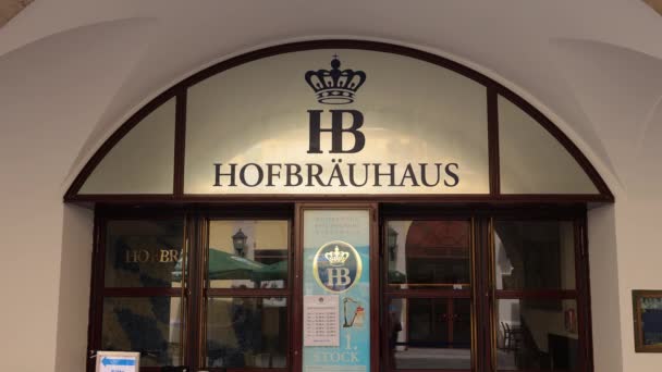 Berühmtes Hofbrauhaus München Stadt Von München Deutschland Juni 2021 — Stockvideo