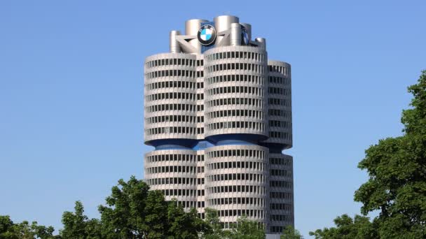 宝马慕尼黑总部 德国慕尼黑市 2021年6月3日 — 图库视频影像