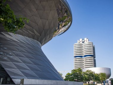 Münih 'teki BMW Genel Merkezi - MÜZİK, Almanya - 3 Haziran 2021
