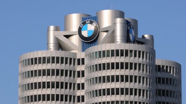 Штаб Квартира Bmw Мюнхене City Munich Германия Июня 2021 — стоковое видео