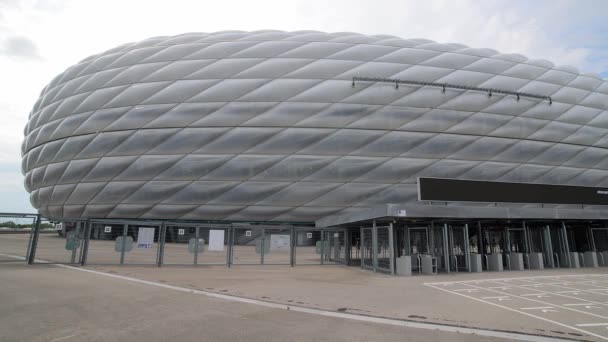 Famoso Estádio Allianz Arena Munique Casa Famoso Clube Futebol Bayern — Vídeo de Stock