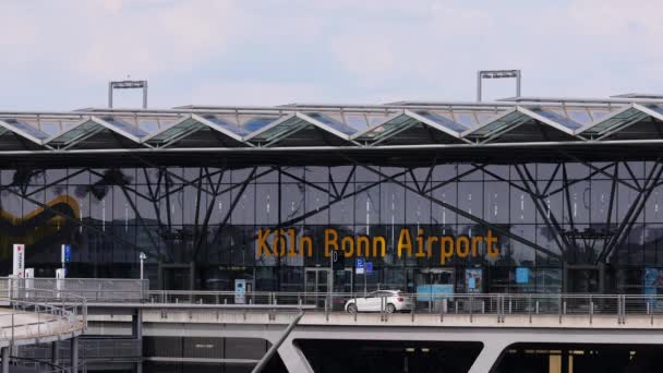 Kolonia Międzynarodowe Lotnisko Bonn Kolognia Niemcy Czerwca 2021 — Wideo stockowe