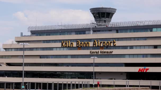Colonia Aeropuerto Internacional Bonn Cologne Alemania Junio 2021 — Vídeo de stock