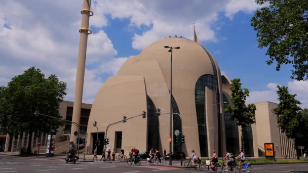 Центральна Мечеть Кельні Коловене Німеччина Червня 2021 — стокове відео