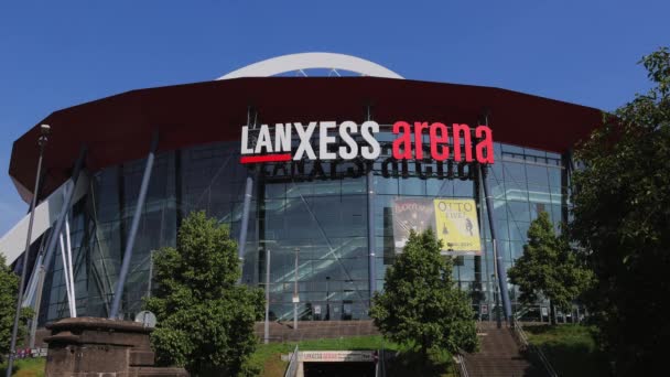 Lanxess Arena Köln Cologne Tyskland Juni 2021 — Stockvideo