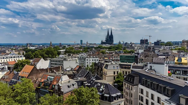 Köln Almanya Sının Çatıları Üzerinde Cologne Germany Haziran 2021 — Stok fotoğraf