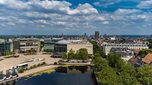 Mediapark Staden Köln Uppifrån Färgen Tyskland Juni 2021 — Stockfoto