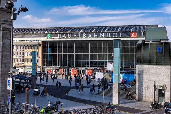 Κεντρικός Σταθμός Κολωνίας Cologne Γερμανία Ιουνίου 2021 — Φωτογραφία Αρχείου