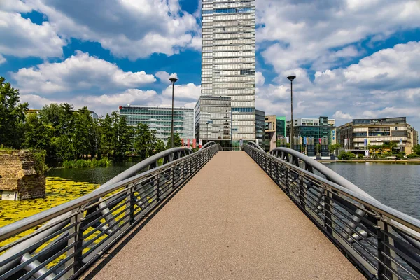 Mediapark Keulen Van Bovenaf Cologne Duitsland Juni 2021 — Stockfoto